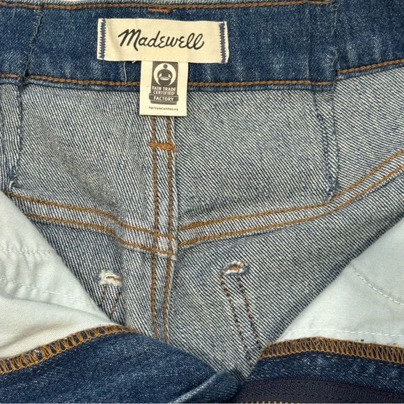 Madewell Perfect Vintage Jean Sz 28 High Rise Taper Dark Wash Altered Waist - Picture 8 of 10